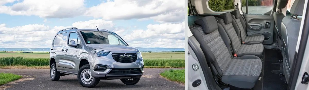 Opel Combo Life en la carretera y su interior 