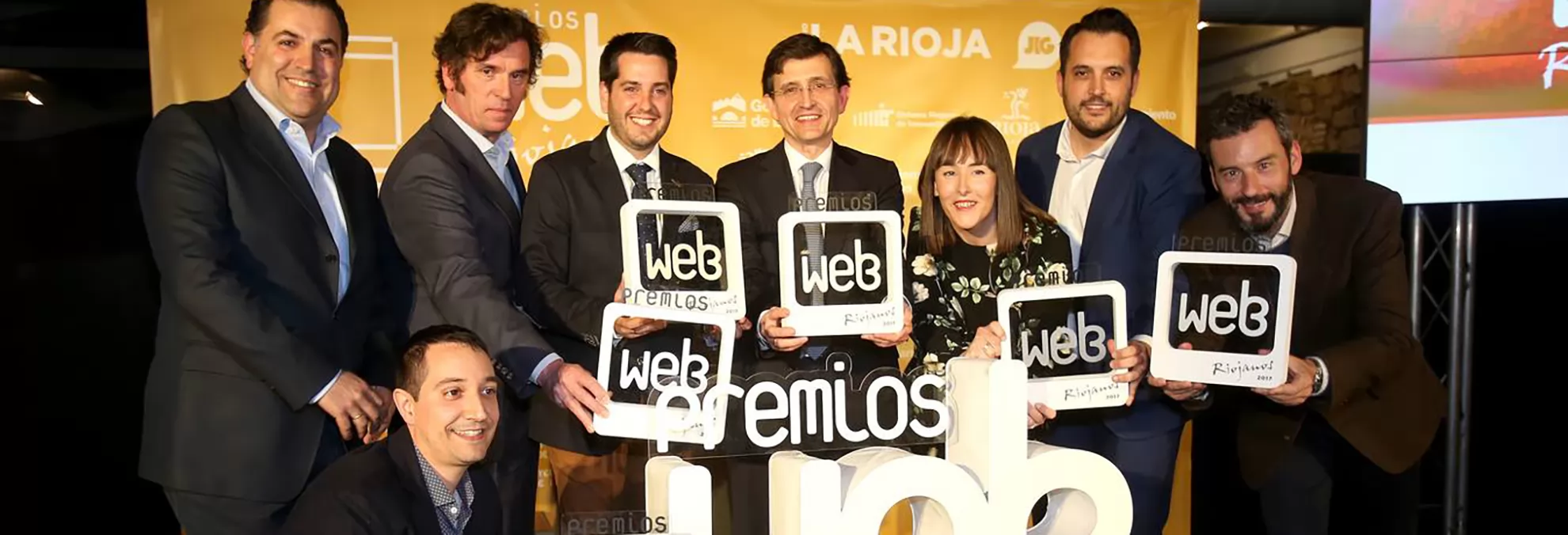 Foto de los ganadores de los Premios Web Riojanos 2017