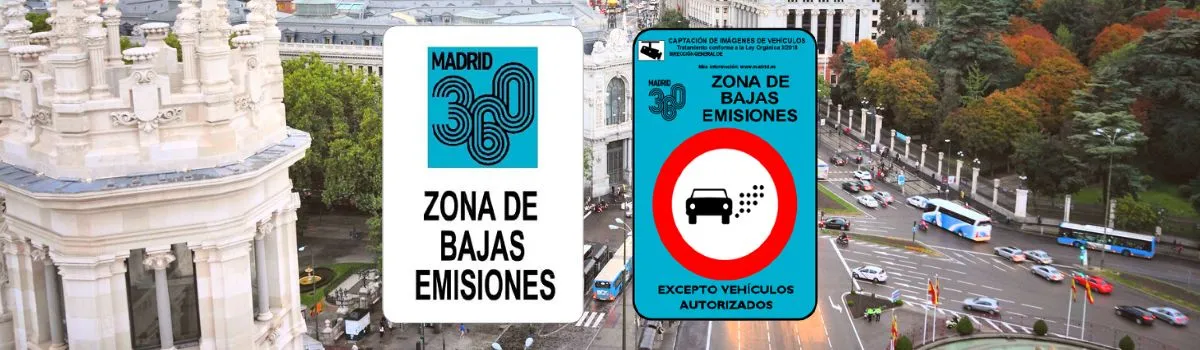 Señales de Madrid Zona de Bajas Emisiones (ZBE)