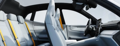 diseño interior del SUV eléctrico Polestar 4