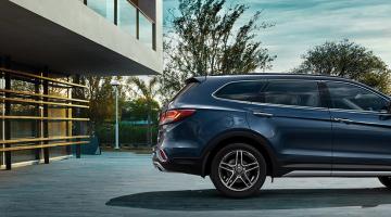 Hyundai grand santa fe azul