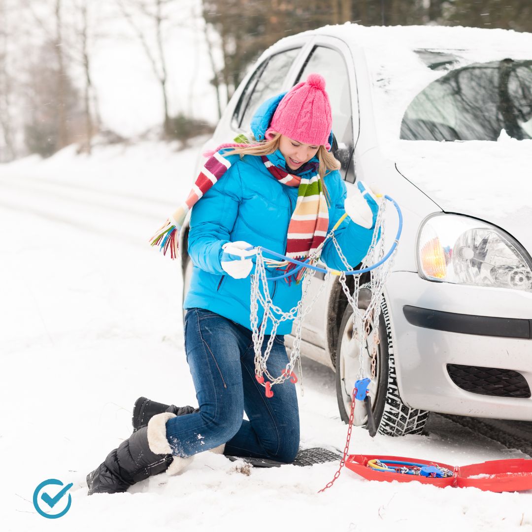 como colocar las cadenas de nieve