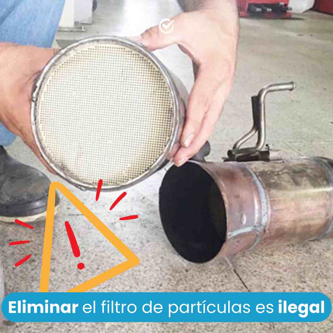 eliminar el filtro de partícula