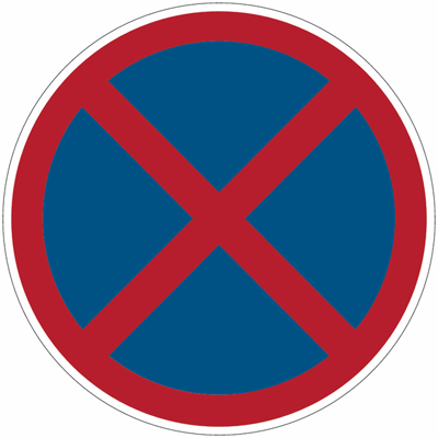 Prohibido parar y estacionar 